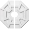 Ekena Millwork Logan Architectural Grde PVC Contemporary Ceiling Medallion, Two Piece, 14"OD x 3"ID x 4 3/4"C x 1"P CMP14LG2-03000 - alternate 1